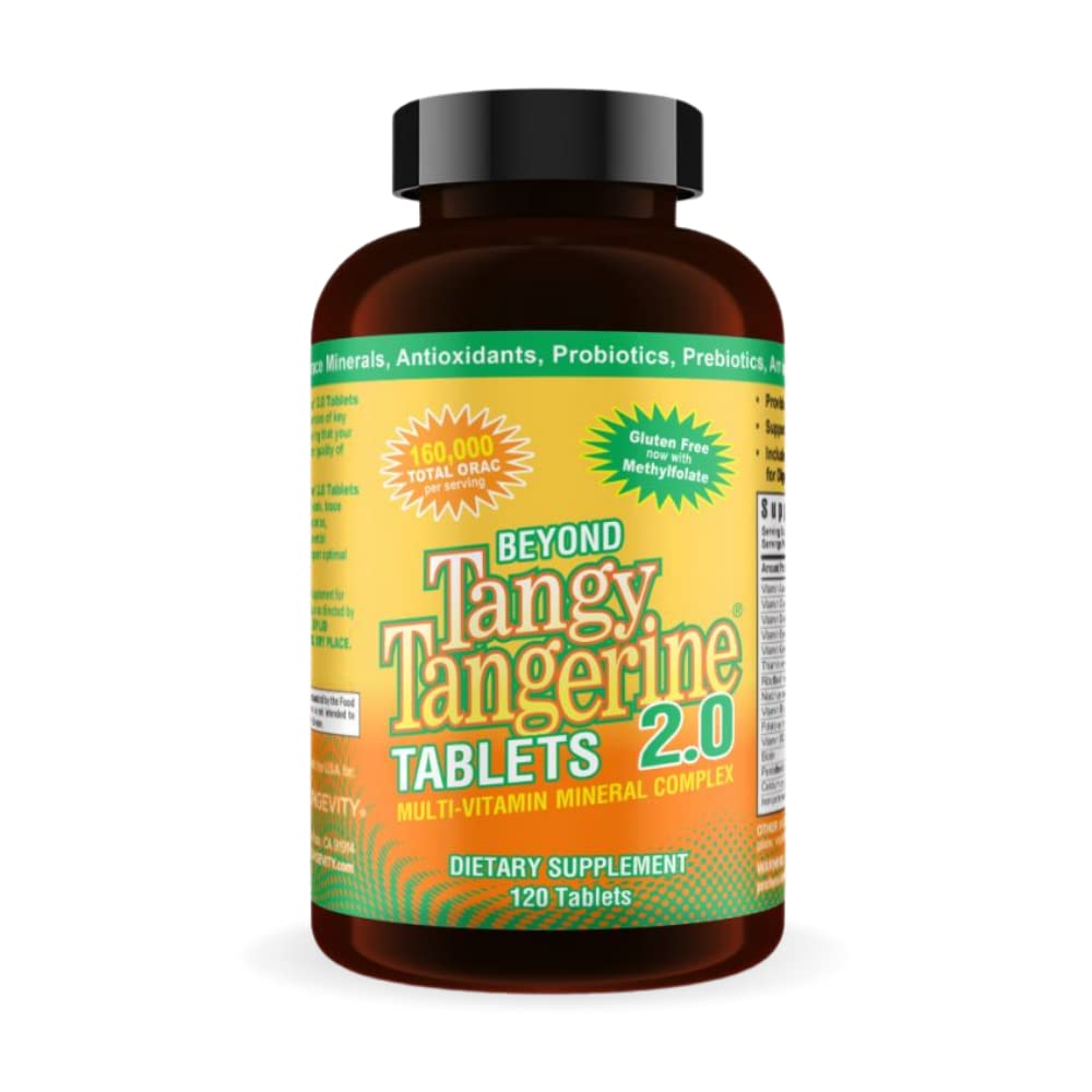 Youngevity Beyond Tangy Tangerine 2.0 Multi-Vitamin & Mineral Complex - Made with Natural & Whole Foods 