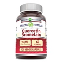 Amazing Formulas Quercetin 800mg με Bromelain 165mg, 120 κάψουλες Veggie συμπλήρωμα 