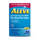 Aleve Gelcaps με Soft Grip® Cap, Νάπροξεν Νάτριο, Παυσίπονο Ιατρική, 40 Count