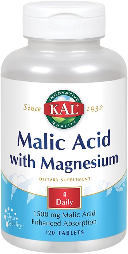 Kal Malic Acid με δισκία μαγνησίου, 120 Count