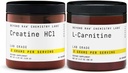 BEYOND RAW Creatine HCL Powder + L-Carnitine Powder Bundle