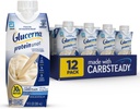 Glucerna Protein Smart Diabetes Care Shake, Vanilla, Diabetic Meal Replacement to Support Blood Sugar Management, 30g Protein, 150 Calories, Ready to Drink, 11-fl-oz Bottle, 12 Pack