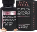 Μπέλα Βεριτέ. Probiotic & Prebiotic Complex - Υποστήριξη για την υγεία των γυναικών Digestive & Gut - 3,45 Billion CFU Lactobacillus Probiotics for Clearer Skin - Καθημερινή συμπλήρωμα προβιοτικών (30 κάψουλες χορτοφάγων)