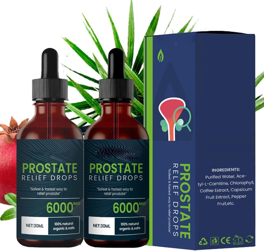 Prostate Treatment Drops -Prostate Relief Drops, Prostate Natural Herbal Drops (2pcs)