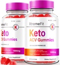 rize labs - Xtremefit Keto ACV Gummies για Σύνθετη απώλεια βάρους, Σύνθετη Φόρμουλα, συμπλήρωμα ξύσματος μηλίτη μήλου (120 Gummies)