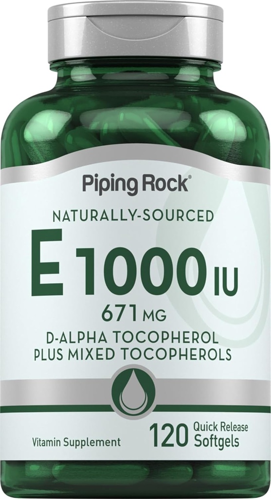 Piping Rock Βιταμίνη Ε 1000 IU Softgels 