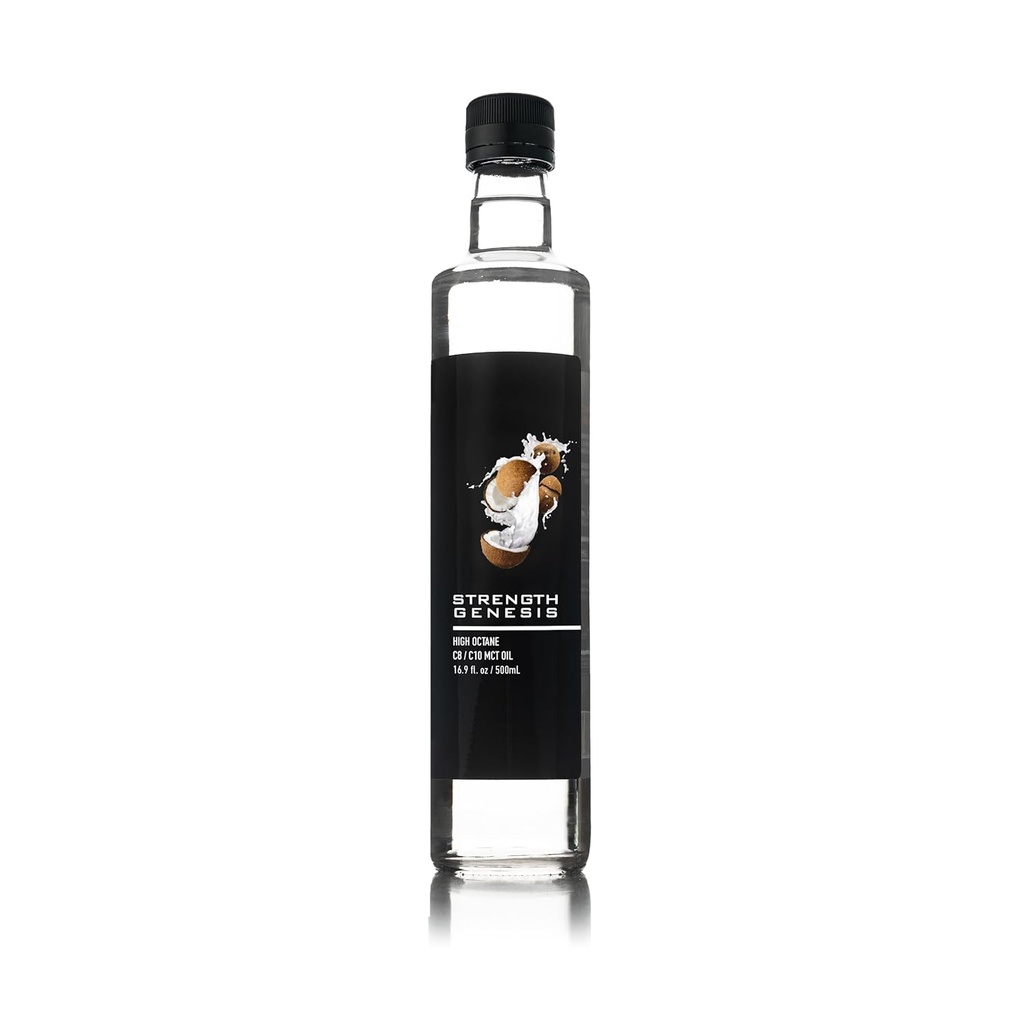 Premium MCT Octane Octan C8 C10 MCT Oil 500ML BPA δωρεάν γυάλινο μπουκάλι 
