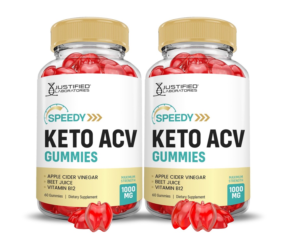 (2 Pack) Speedy Keto ACV Gummies Advanced Formula 1000MG Speedy Keto Gummies Apple Cider Vinegar Formulated with Ρόδι με σκόνη χυμού τεύτλων B12 Vegan Non GMO 120 Gummys