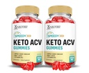 (2 Pack) Speedy Keto ACV Gummies Advanced Formula 1000MG Speedy Keto Gummies Apple Cider Vinegar Formulated with Ρόδι με σκόνη χυμού τεύτλων B12 Vegan Non GMO 120 Gummys