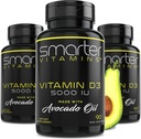 (3 Pack) Έξυπνοτερη βιταμίνη D3 5000 IU σε λάδι Avocado 125mcg 270 Mini Softgels