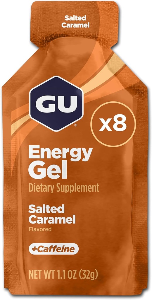 Gel ενέργειας Original Sports Διατροφής ενέργειας, 8-Count, Αλάτι Caramel