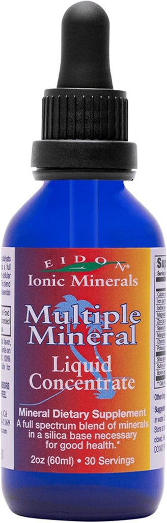 Eidon Multiple Minerals Supplement - Ionic Trace Mineral Drops for Water, Natural Liquid Vitamins to Support Heart Health and Hydration, Bioδιαθέσιμη, Χωρίς Πρόσθετα ή Συντηρητικά - 2 oz