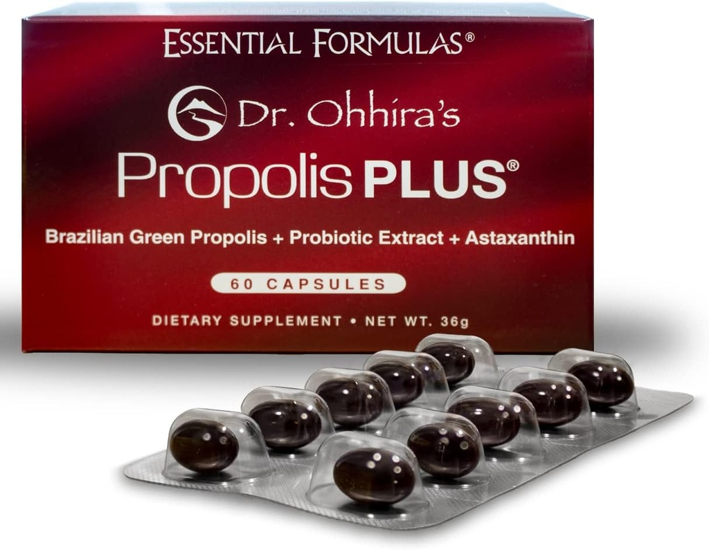 Propolis Plus 60 κάψουλες του Δρ. Οχίρα με πρόπολη της Βραζιλίας, προβιοτικό εκχύλισμα και ασταξανθίνη