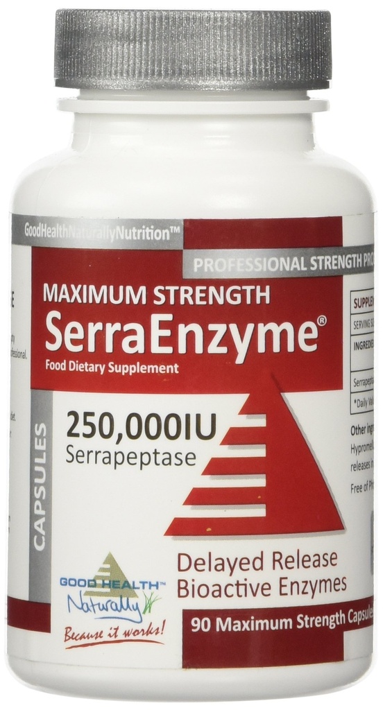 Serra Enzyme Serrapeptase Supplement - Clear Lungs and Sinuses, Proteolytic, Digestive Cleanse 