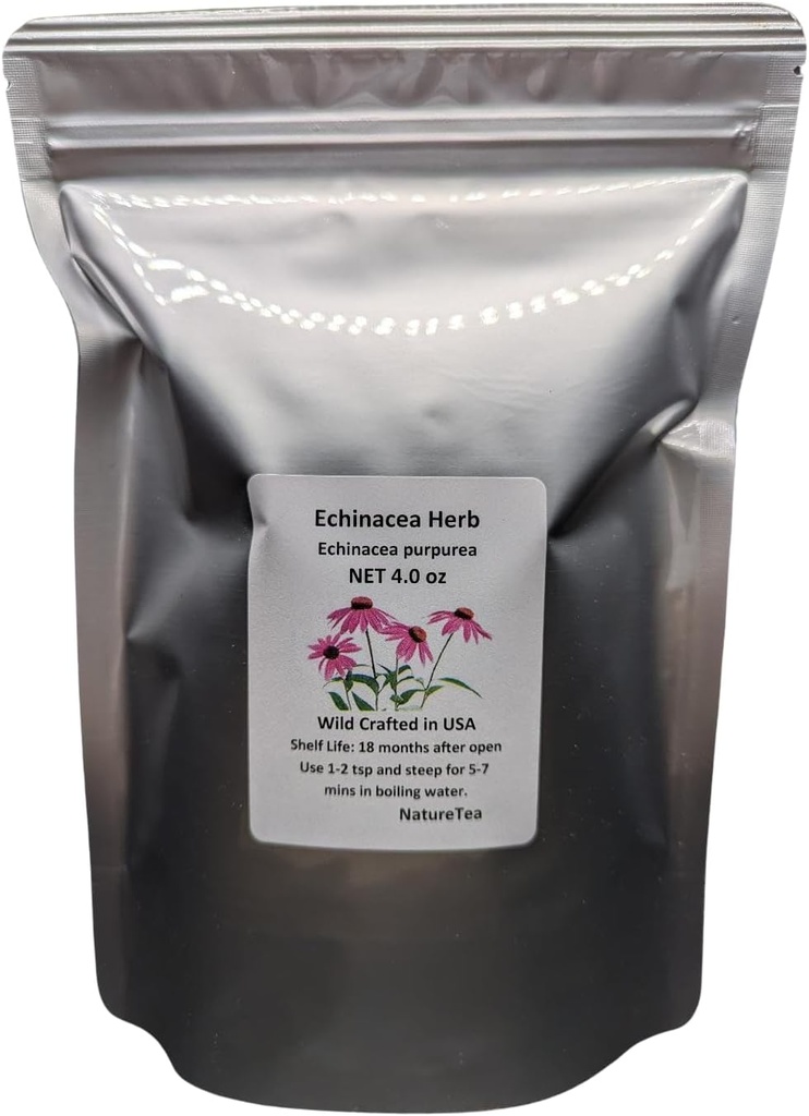 Echinacea Herb - Echinacea purpurea Loose Leaf C/S 100% from Nature (1 oz)