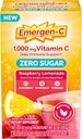 Emergen-C Zero Sugar 1000 mg Βιταμίνη C Κόνις για Ημερήσια Ανοσοποιητική Υποστήριξη Συμπληρώματα χωρίς Βιταμίνη C με Ψευδάργυρο και Μαγγάνιο, Β Βιταμίνες και Ηλεκτρολύτες, Βατόμουρο Λεμονάδα Γεύση - 36 Count