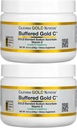 California Gold Nutrition Buffered Vitamin C Powder, Non-Acidic, Gold C, USP βαθμού Ασκορβικό νάτριο, Κατάλληλο για χορτοφάγους και χορτοφάγους, 8,40 oz (238 g), 2 Συσκευασία