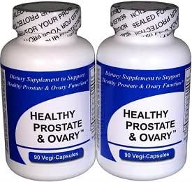 Healthy Prostate and Ovary - (2 Bottles Contain a Total of 180 Vegi-Capsules) - Concentrated Herbal Blend -with Crinum Latifolium, Vegan Kosher Caps. Prostate Herbs for Optimal Support*