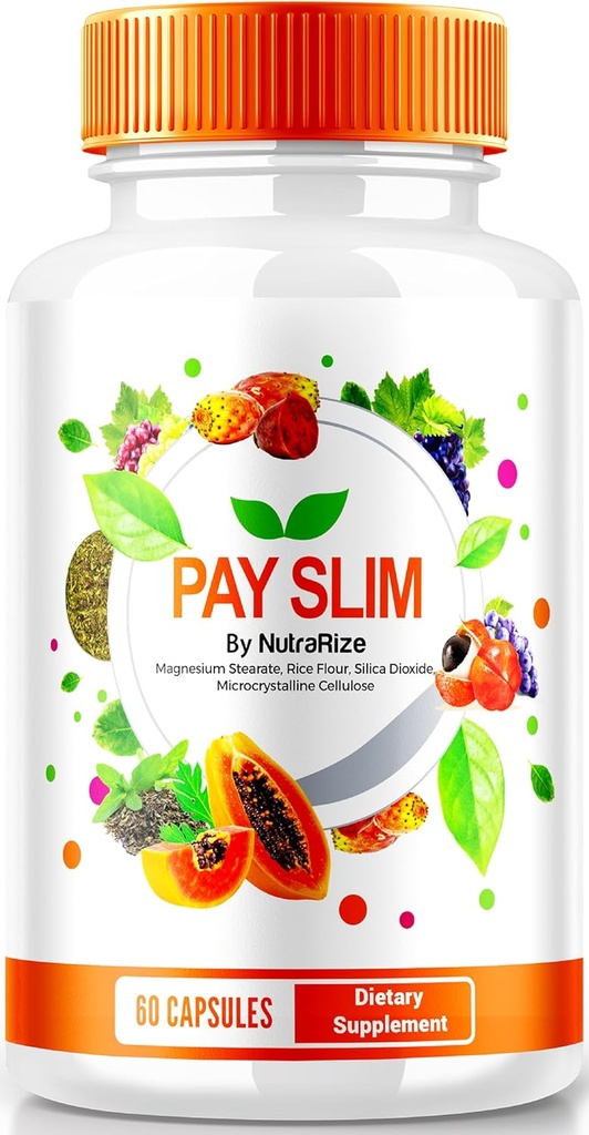NutraRize Pay Slim Κάψουλες, PaySlim All-Φυσικό συμπλήρωμα για την υγιή απώλεια βάρους, Premium Formula για την επίτευξη του σώματος και τους στόχους καταλληλότητας, επίσημες κριτικές (60 κάψουλες)
