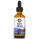 KAL Vitamin B-6 B-12 Follic Acid Dropins, Υγρή βιταμίνη Β συμπλήρωμα σταγόνες, την υγεία της καρδιάς, την ενέργεια, την υποστήριξη των ερυθρών αιμοσφαιρίων με μεθυλο-B12 και φολικό μεθύλιο, φυσική μικτή γεύση μούρου, 59 εξυπηρετούν, 2oz