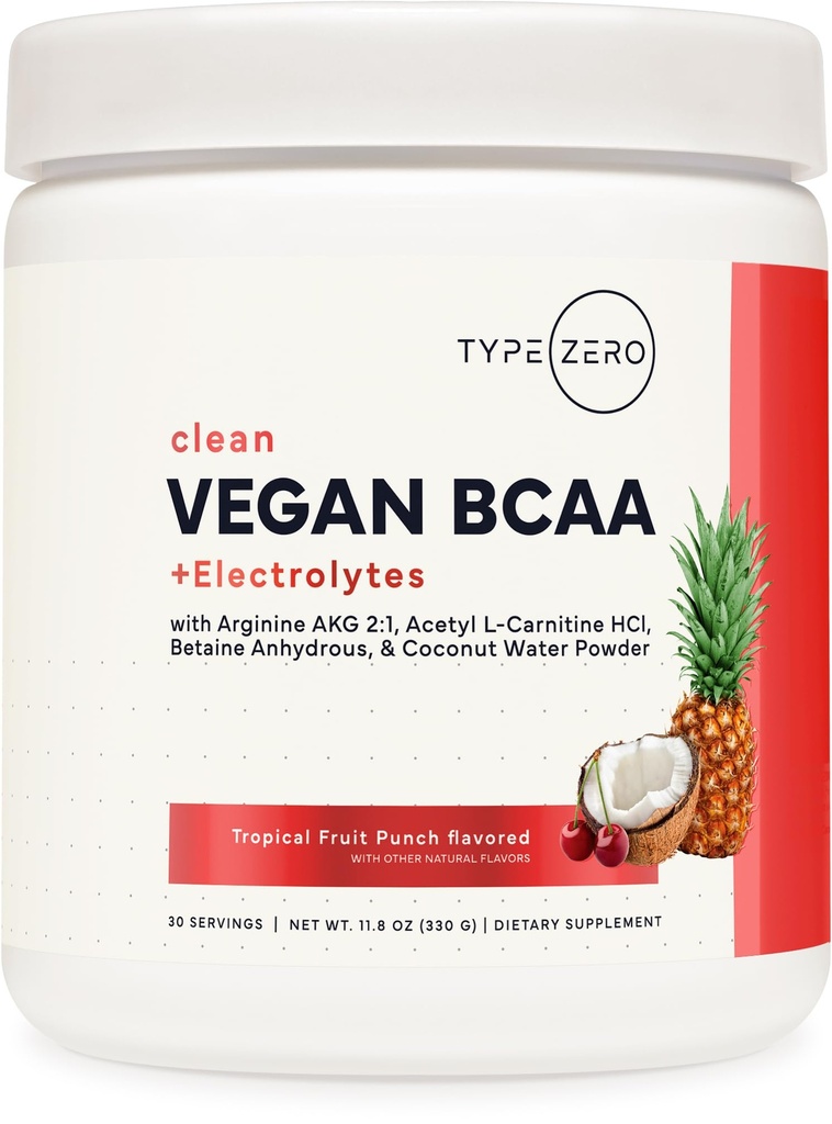 Τύπος Zero Ultra Clean Vegan BCAA σκόνη + ηλεκτρολύτες (Tropical Fruit Punch 