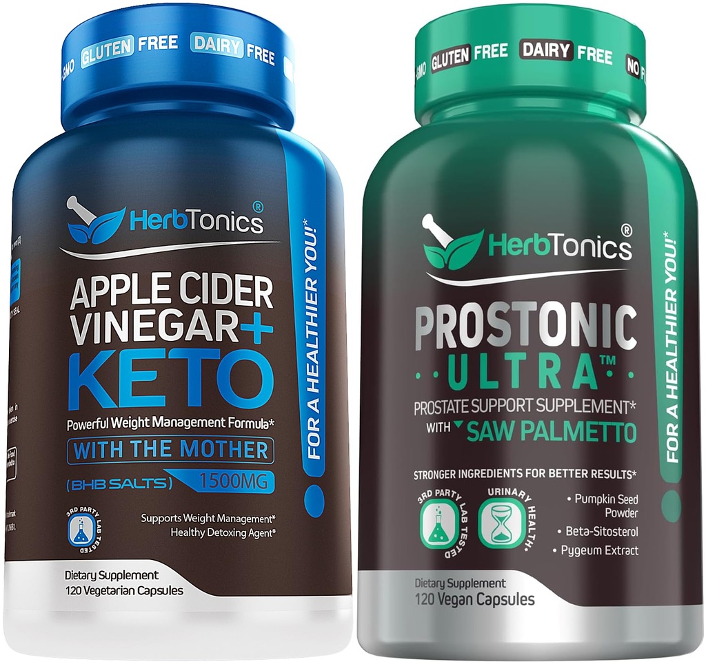 Herbtonics Apple κάψουλες μηλίτη συν Keto BHB 