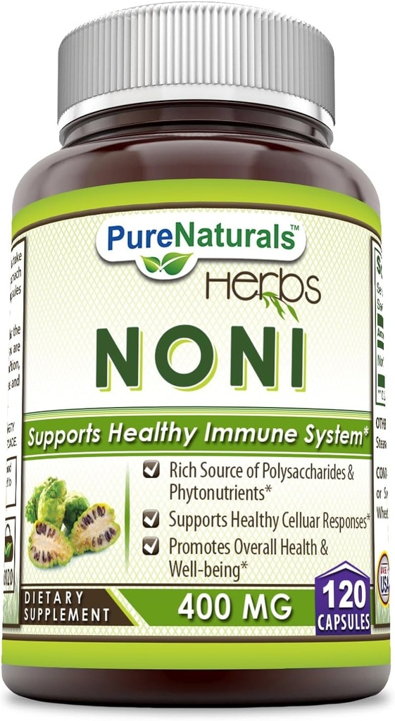 Pure Naturals Noni - 400 mg Καψάκια - 120 κάψουλες