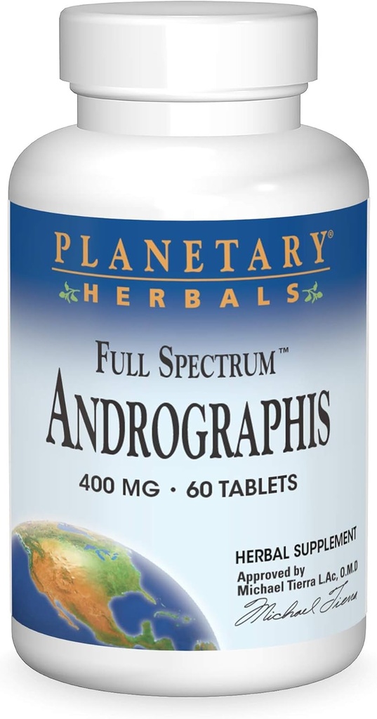 Planetary Herbals Full Spectrum Andrographis 400mg - Αγιουρβεντικό Βότανο - 60 δισκία