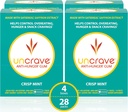 UnCrave Gum - Εγχύστηκε με 100% καθαρό εκχύλισμα σαφράν – Ελέγχου Cravings - Βελτίωση Mood - Vision Health – Crisp Mint (56 κομμάτια)