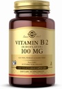 Solgar Vitamin B2 (Riboflavin) 100mg - 100 κάψουλες λαχανικών - Μη ΓΤΟ, Vegan, Χωρίς γλουτένη, Χωρίς γαλακτοκομικά, Kosher - 100 σερβιρίσματα