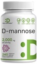 ΛΕΠΤΟΜΕΡΗΣ ΣΥΜΠΛΗΡΩΜΑ D Mannose 500mg κάψουλες (2.000mg ανά υπηρεσία), 240 χάπια λαχανικών – ταχείας δράσης υδατοδιαλυτή μορφή – Extra Strength urinary Tract (UTI) Υποστήριξη για την υγεία – Μη ΓΤΟ, Vegan Friendly
