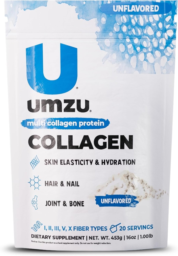 UMZU ZuCollagen Hydrolyzed Protein Peptide Peptide Types for Healthy Hair, Skin, Nails, Joints & Gut 