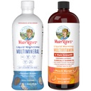 MaryRuth’s Nighttime Multimineral (Coconut, 32oz) & Multivitamin Liquid + Hair Growth (Peach Mango, 30oz) 