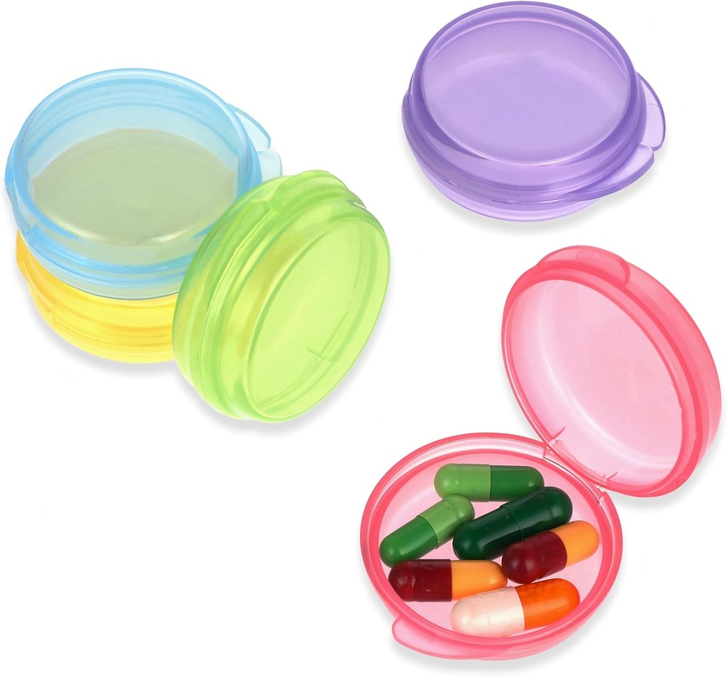 5 Πακέτα Mini Pill περίπτωση Μικρό κουτί οργανωτή χάπια Φορητό κουτί κάτοχος βιταμινών Travel Pill εμπορευματοκιβώτιο για Pocket Purse Pills κουτί αποθήκευσης για να κρατήσει Medicine Cod Liver Oil