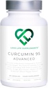 Curcumin 95 Advanced, 60 κάψουλες, υψηλής αντοχής κουρκουμίνη (το ενεργό συστατικό της Turmeric) με 95% κουρκουμινοειδή + BioPerine® (εκχύλισμα μαύρου πιπεριού), βιταμίνη D, ντομάτα και ρίζα τζίντζερ, GMP εγκεκριμένο