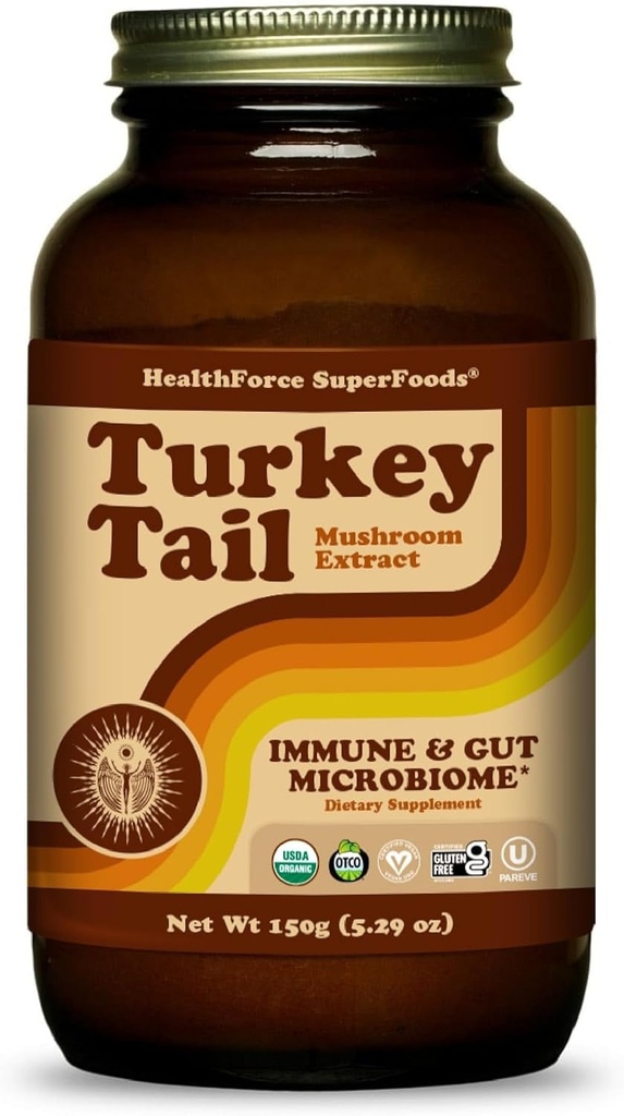 HEALTHFORCE SUPERFOODS Turkey Tail - Powder - 150 Grams