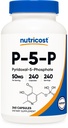 Nutricost P5P Βιταμίνη B6 Συμπλήρωμα 50mg, 240 Κάψουλες (Pyridoxal-5-Phosphate) - Χορτοφαγικά Φιλικά, Μη ΓΤΟ, Χωρίς Γλουτένη