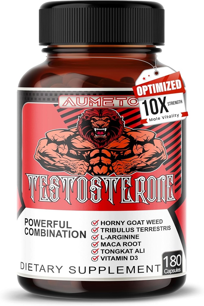 Vitality & Wellness Υποστήριξη για τους άνδρες με Tribulus, Tongkat Ali, Maca Root, L-αργινίνη & βιταμίνη D3 – 90 κάψουλες