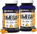 (Συσκευασία 2) Άγριο Ωμέγα 3 Fish Oil DPA συμπλήρωμα 2.900 μιλιγραμμάρια, EPA-DPA-DHA, SoftGels