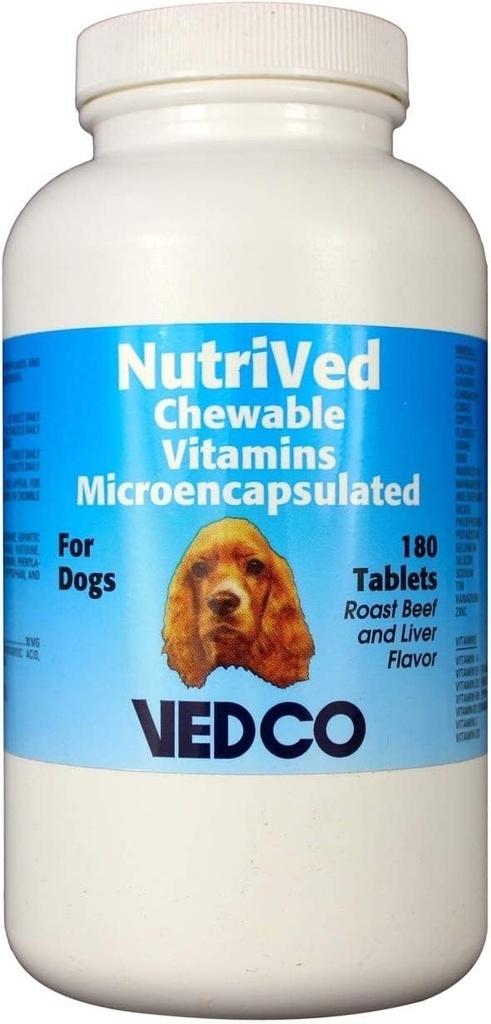 Vedco NutriVed Chewable Vitamins for Dogs 180 Tablets
