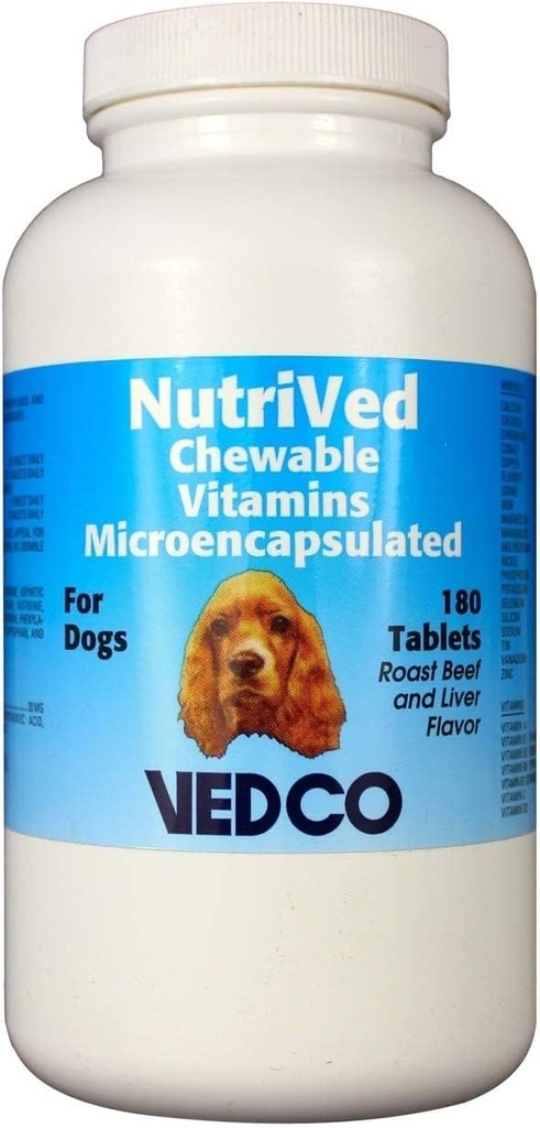 Vedco NutriVed Chewable Vitamins for Dogs 180 Tablets