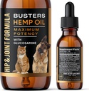 Busters Hip και Joint Hemp Oil Formula εμπλουτισμένη με γλυκοζαμίνη, ανακούφιση του πόνου για σκύλους και κατοικίδια ζώα, αρθρίτιδα, και προηγμένη υποστήριξη κινητικότητας