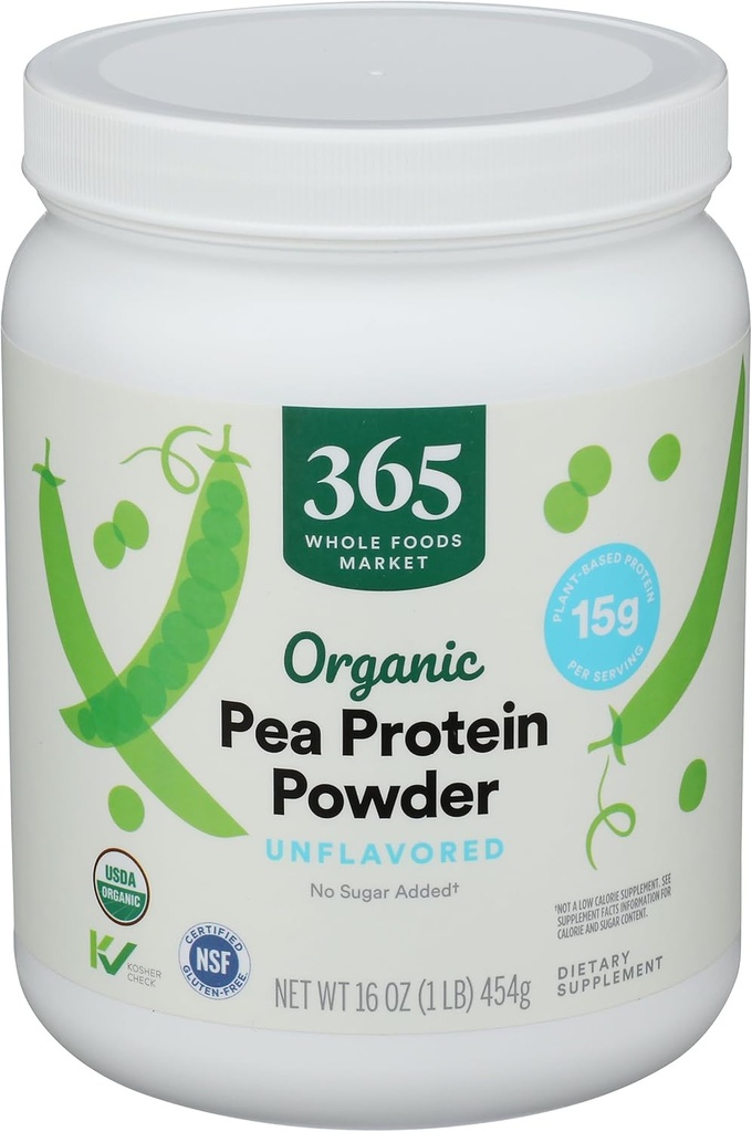 365 by Whole Foods Market, Organic Pea Protein, 16 Ounce