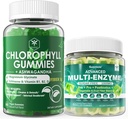 Πυρίμαχα ένζυμα Gummies & Chlorophyl Fiber Gummies Bundle