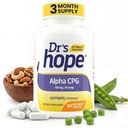 Alpha GPC Supplement 500mg | Supports Memory and Cognitive Function - Made in USA Backed by 30+ Years - Kosher & cGMP Certified & Non-GMO - 3 Month Supply