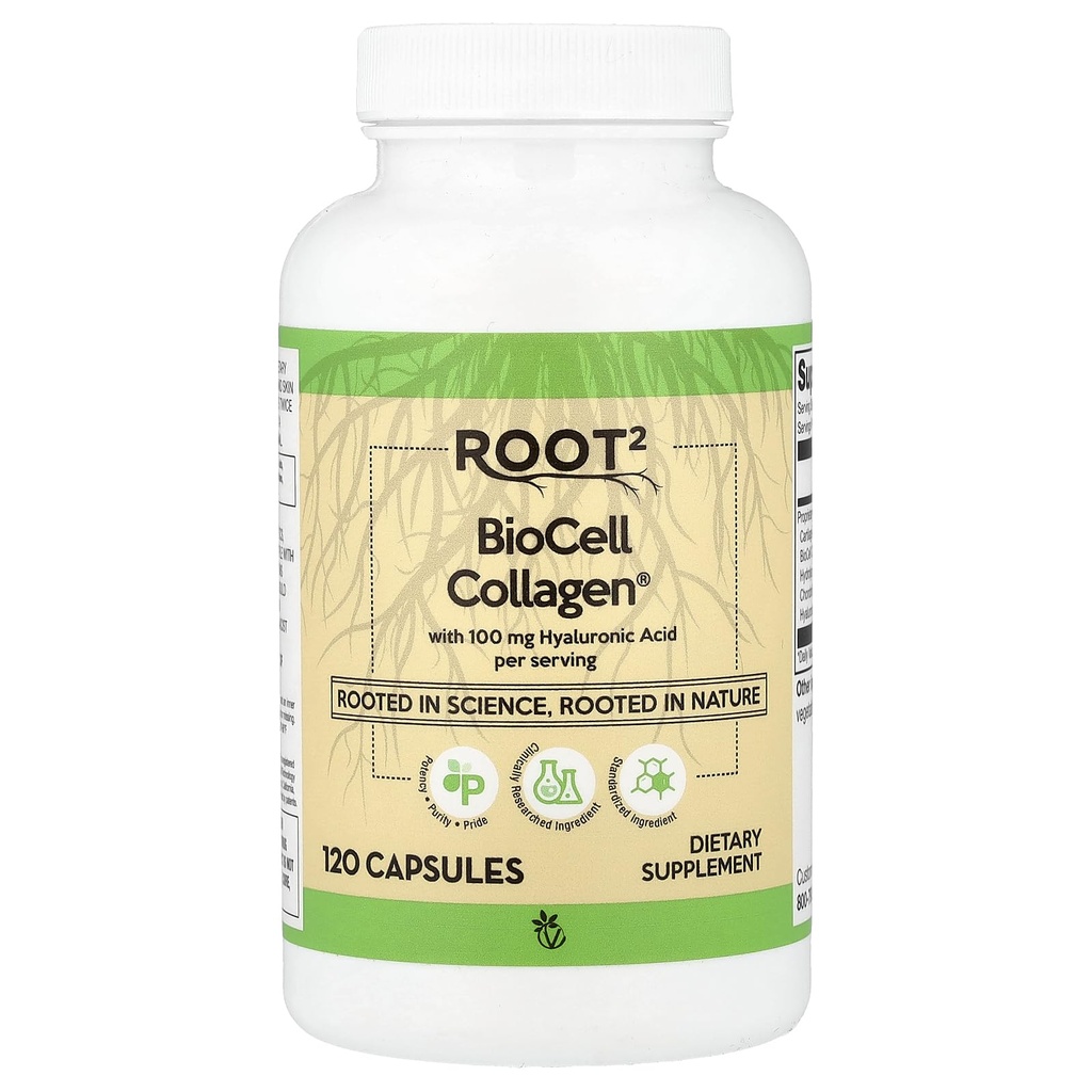 Vitacost Root2, BioCell Collagen®, 120 Capsules