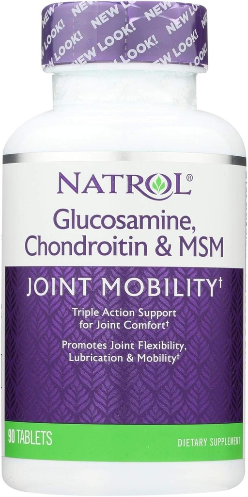 Natrol Glucosamine Chondroitin and MSM - 90 Tablets