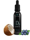 Υγιεινή ισορροπίας D3 2.000 IU, 2 Fl Oz, 120 Δόσεις, άρωμα βατόμουρου, υγρή βιταμίνη D σταγόνες w MCT Oil για ταχύτερη απορρόφηση, μη ΓΤΟ χορτοφάγων ασφαλές