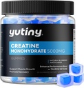 Creatine Monohydrate Filled Gummies, Creatine Monohydrate Chews για άνδρες και γυναίκες, Επιπλέον δύναμη για την ανάπτυξη των μυών, Blueberry Flavor, 60 Μασώμενα, 1 μήνας προσφοράς