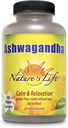 Nature's Life Ashwagandha Capsules 2,100 mg, Pure Ashwagandha Root Extract for Relaxation, Occasional Stress Relief, and Sleep Support, Vegan Ashwagandha Supplements, 45 Servings, 180 Capsules